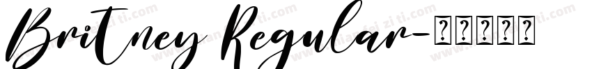 Britney Regular字体转换